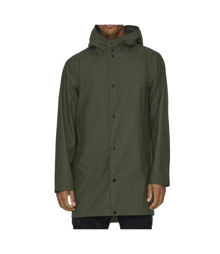 Veste de pluie kaki homme only & sons luca rain - l