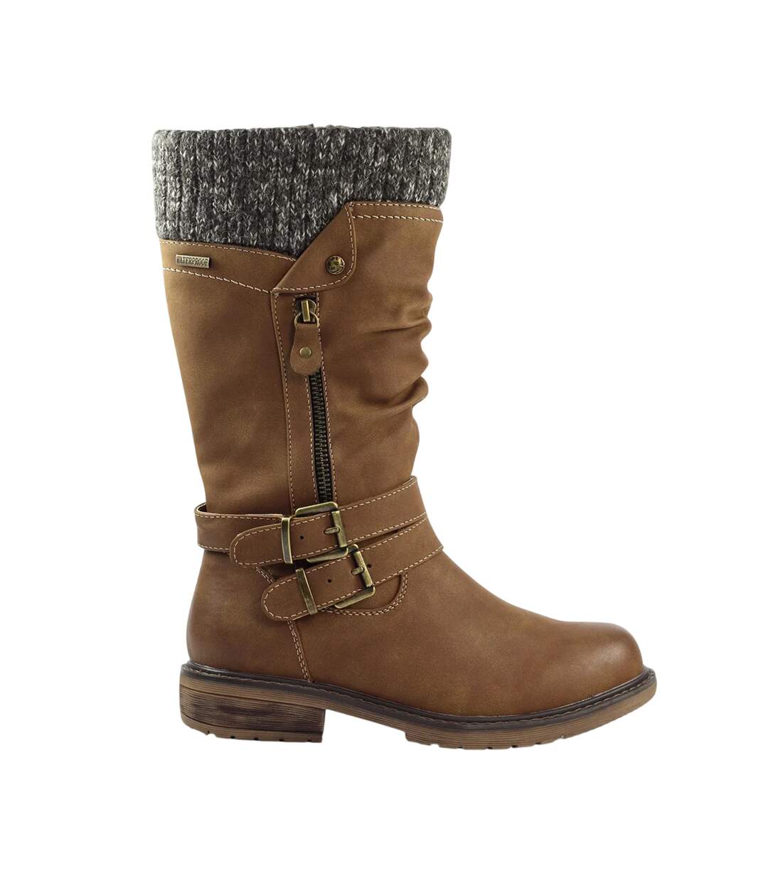 Bottes Peyton Femme Marron Clair Lunar-1
