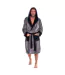 Robe De Chambre Homme Gris Noir Keanu-2