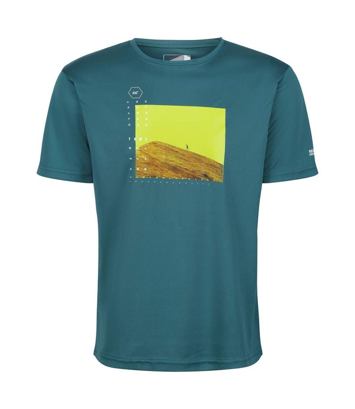 Regatta Mens Fingal VI Mountain Climbing T-Shirt (Pacific Green)