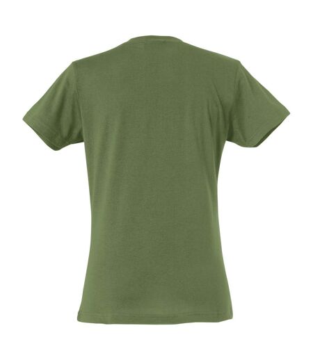 Clique Womens/Ladies Plain T-Shirt (Army Green)