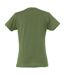 Clique Womens/Ladies Plain T-Shirt (Army Green)