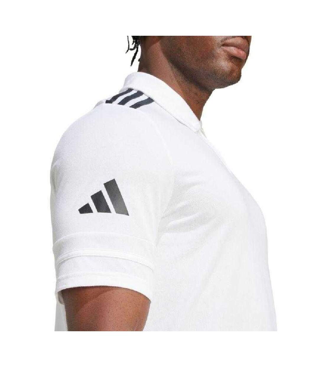 Polo Squadra Homme Blanc Adidas-4