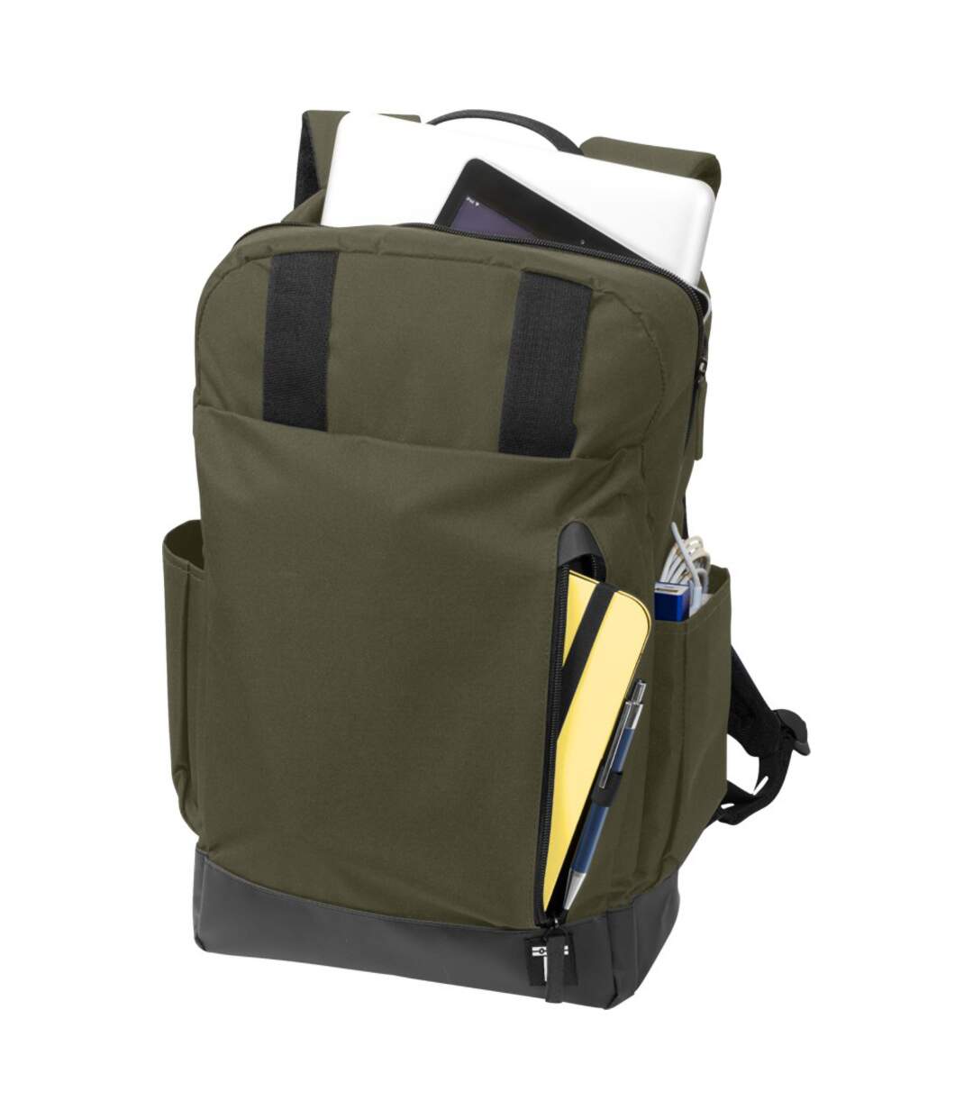 Tranzip Computer Daily Backpack (Olive) (10.8 x 3.9 x 17.9 inches) - UTPF1433