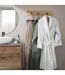Peignoir Col Châle en Coton Tendresse Vert Cèdre-5