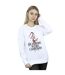 Disney Sweat Womens/Ladies The Nightmare Before Christmas Santa Sweatshirt (Blanc) - UTBI31873-2
