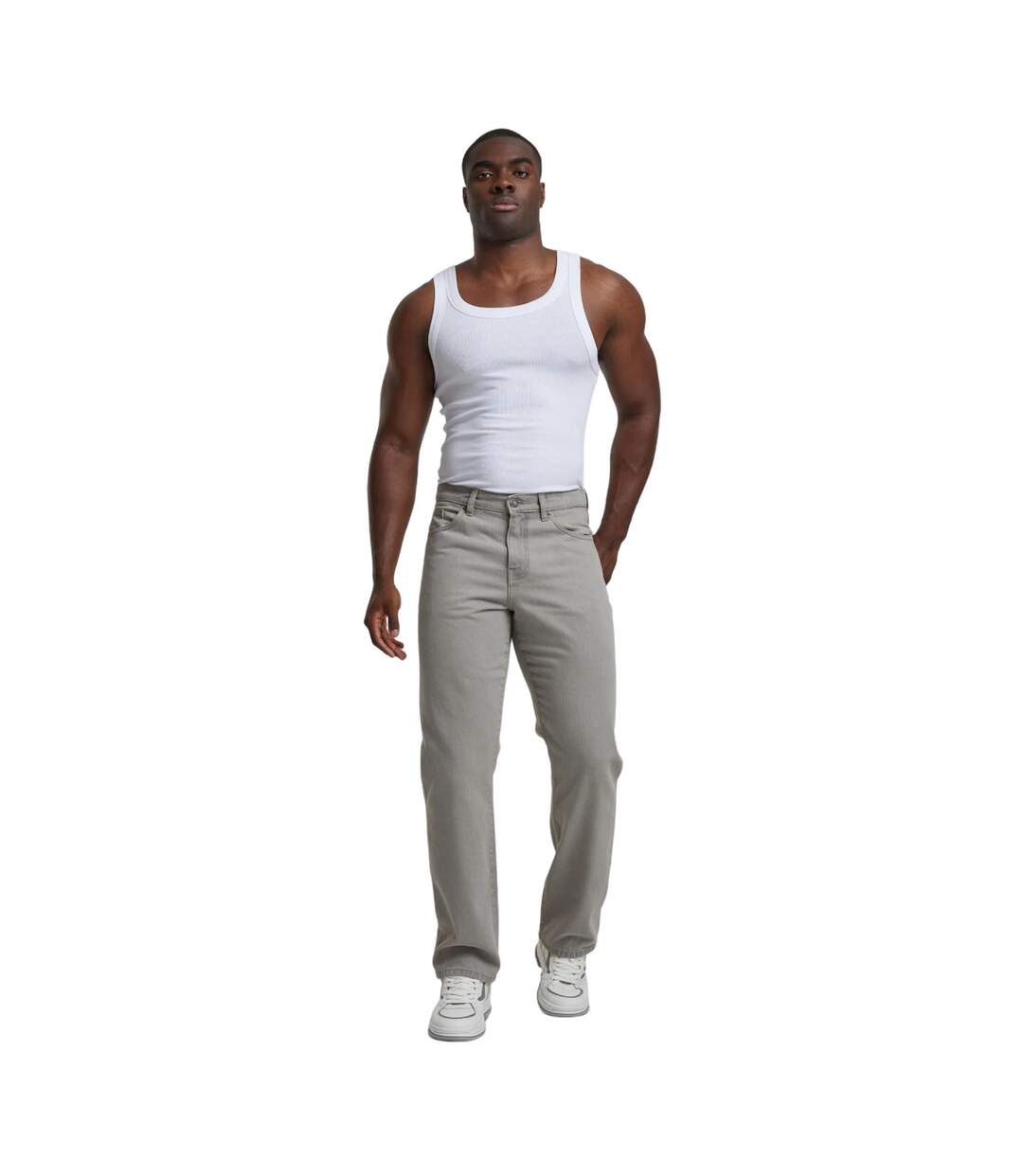 Jean Homme Gris Clair Urban Classics-1