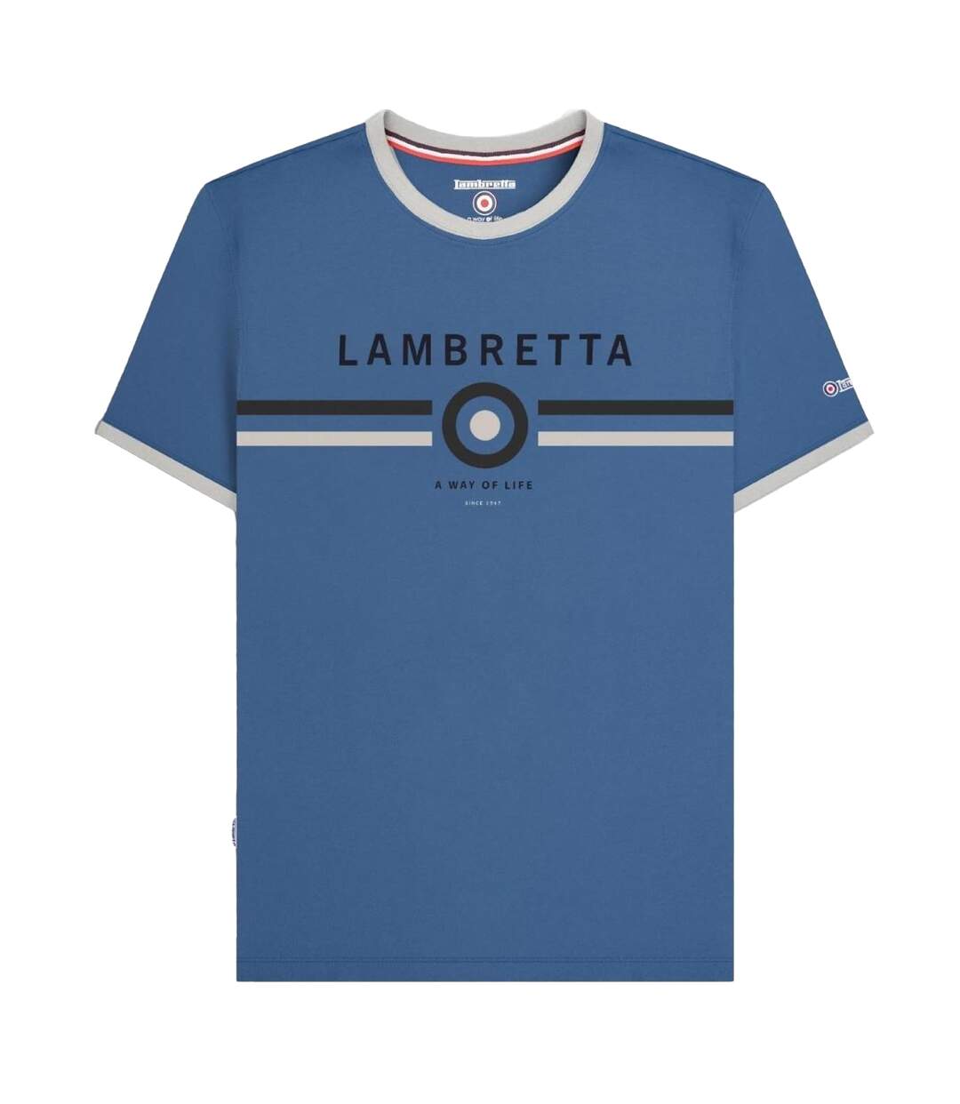 T-shirt Homme Bleu Sombre Lambretta-1