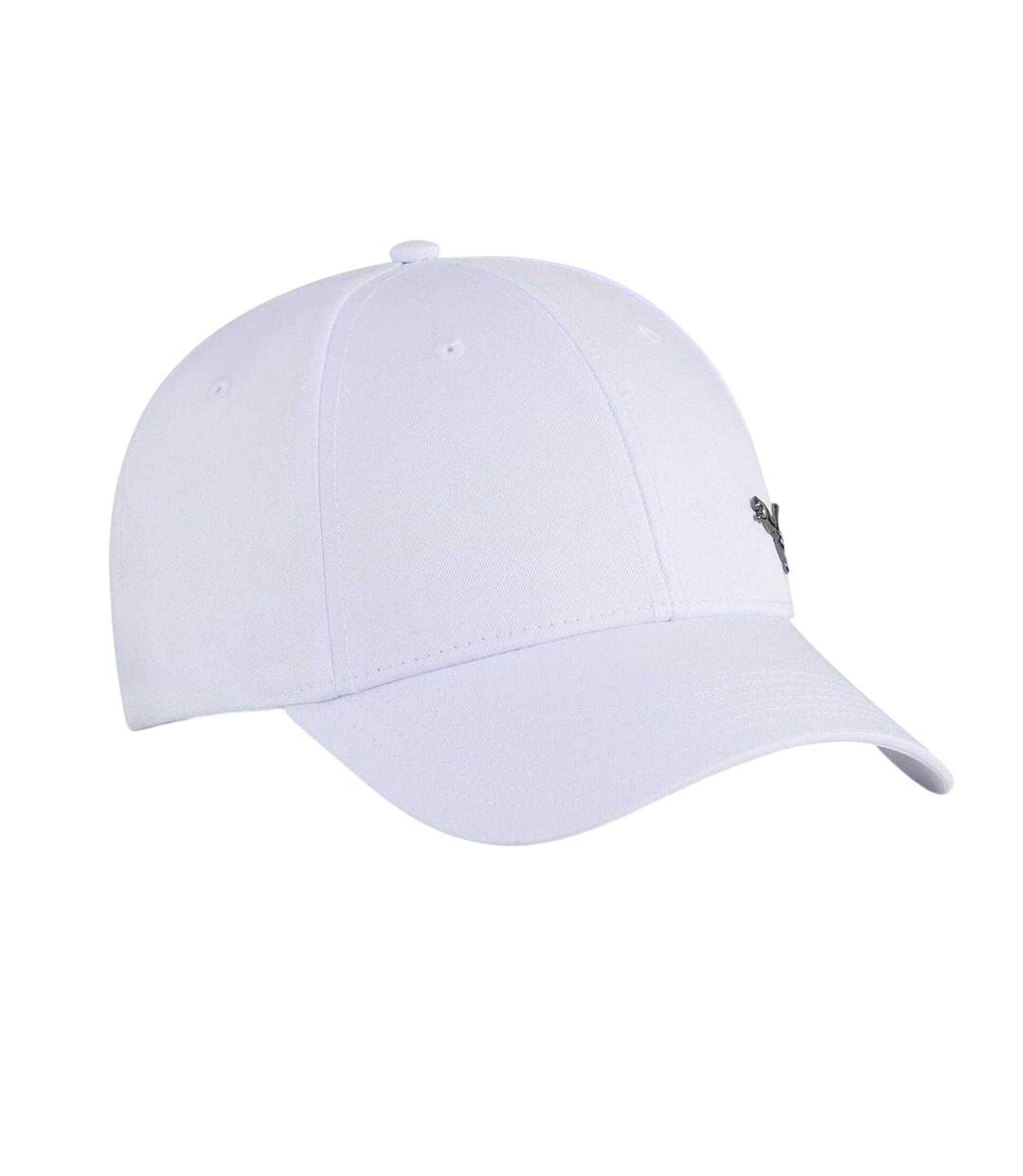 Mens Essential Metal Logo Baseball Cap  White Puma-2