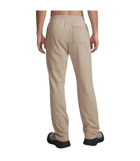 Mens Rival Fleece Lightweight Joggers Khaki Black Under Armour