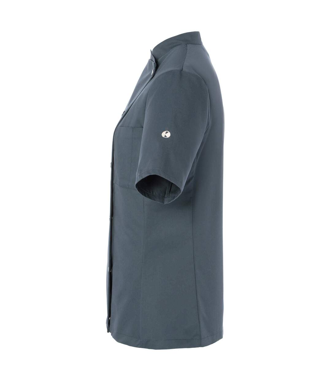 Womens/ladies Greta Chef Jacket Anthracite Karlowsky-3