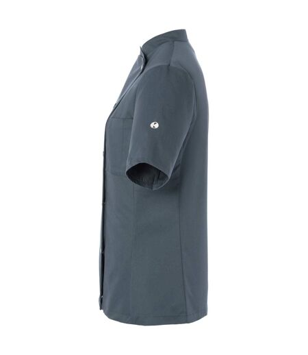 Womens/ladies Greta Chef Jacket Anthracite Karlowsky