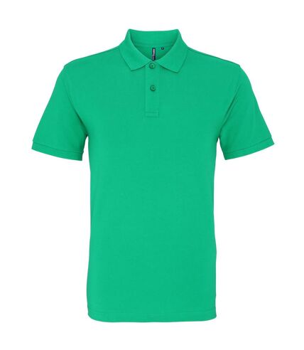 Asquith & Fox Mens Plain Short Sleeve Polo Shirt (Kelly)