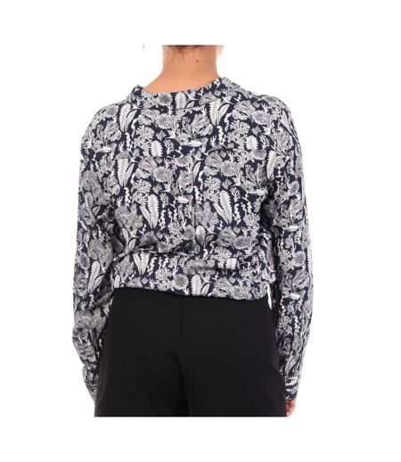Chemise marine/blanc femme tbs esinache