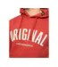 Mens Kensby Hoodie Red Crosshatch-4