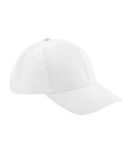 Casquette de baseball 100% coton épais adulte unisexe blanc Beechfield