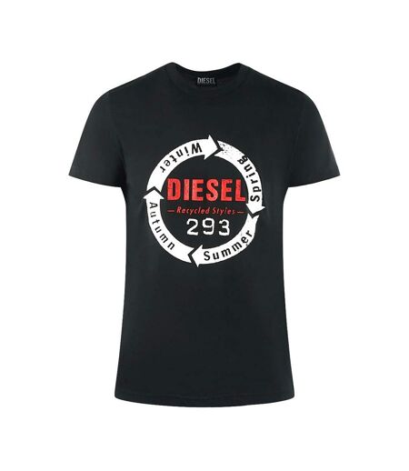 T-shirt Motif/style Logo Recycled Styles Adulte Noir Diesel