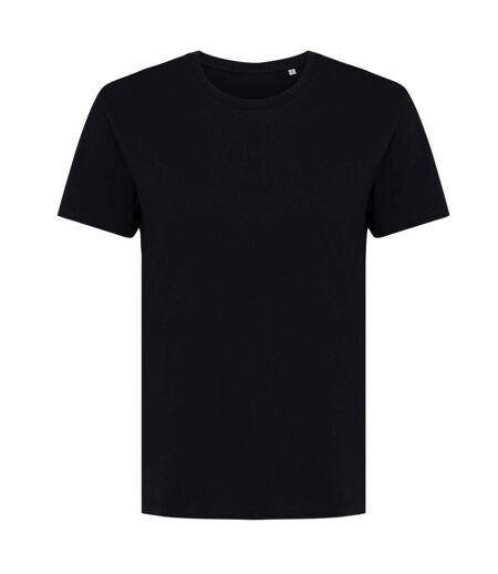 Womens/ladies yala recycled cotton lightweight t-shirt black Iqoniq