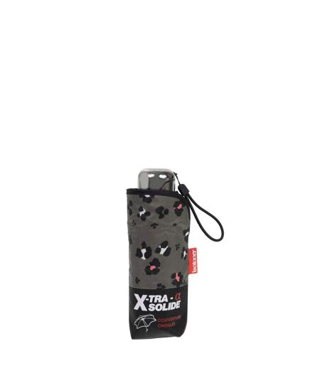 Isotoner Parapluie femme x-tra solide anti-retournement, compact, technologie ultra-déperlant
