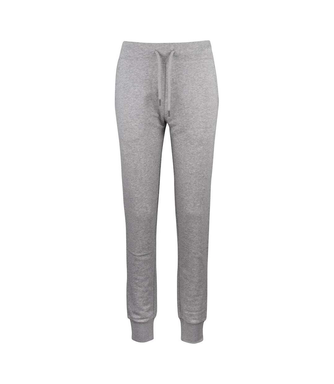 Pantalon De Jogging Premium Femme Gris Chiné Clique-1