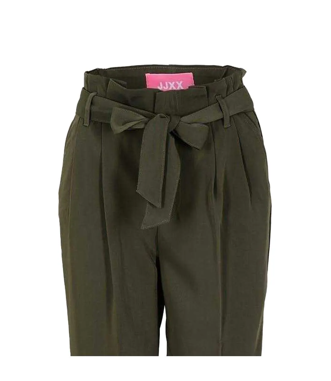 Womens/ladies Plain Straight Trousers Grape Leaf JJXX-2