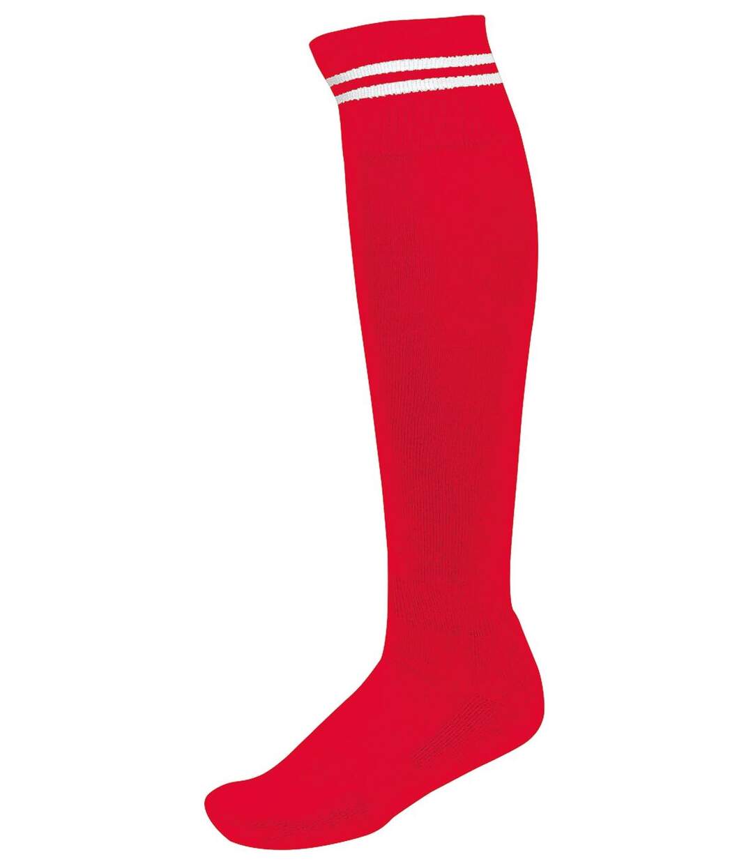 chaussettes sport - PA015 - rouge rayure blanche-1