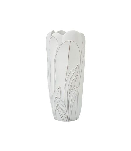 Vase Déco en Résine Gardy 69cm Blanc