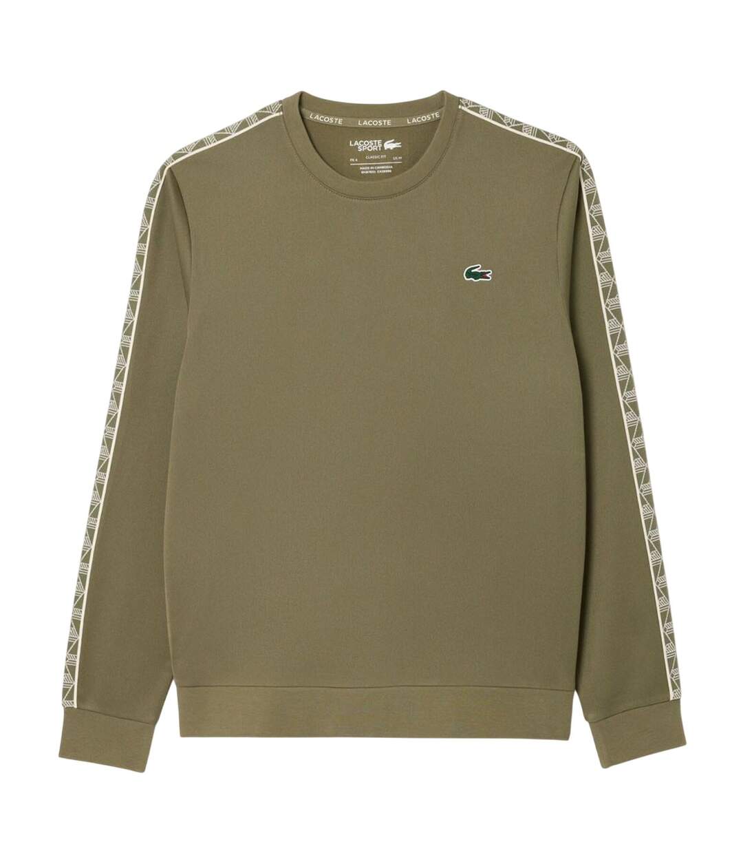 Sweat Tennis Homme Vert Kaki Lacoste-2