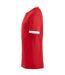 Unisex Adult Nome Ringer T-shirt Red White Clique-3