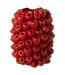 Vase Déco en Argile Berry 45cm Rouge-1