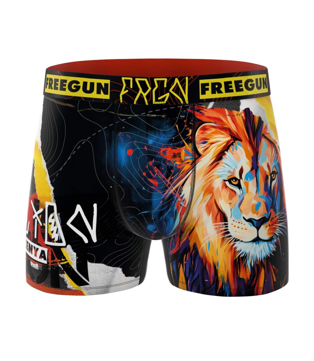 Lot de 3 boxers homme collection Pop Art Animals Freegun-4