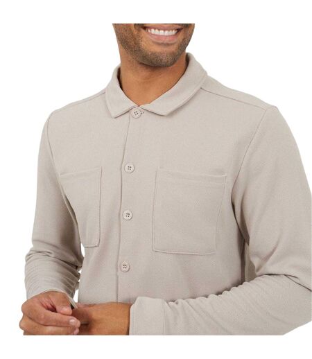 Mens Long-sleeved Shirt Light Sand Brave Soul