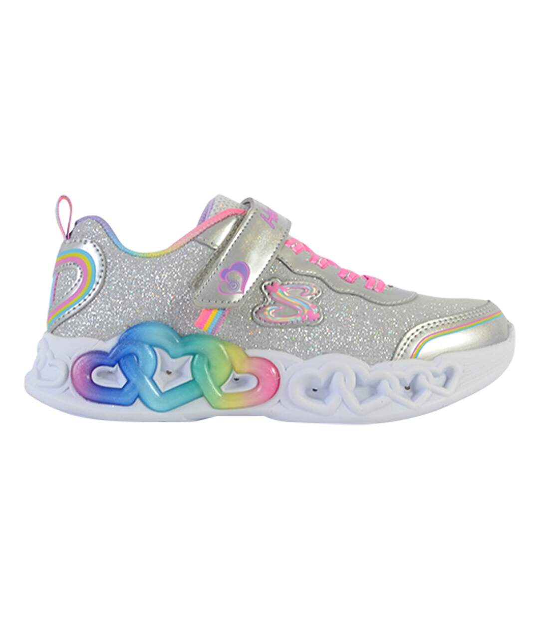 Basket Basse à Scratch Skechers Enfant Love Prism-2