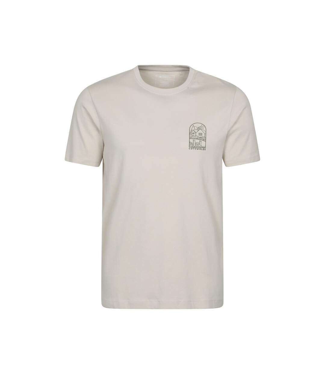T-shirt manches courtes cotswold homme blanc cassé Mountain Warehouse-1
