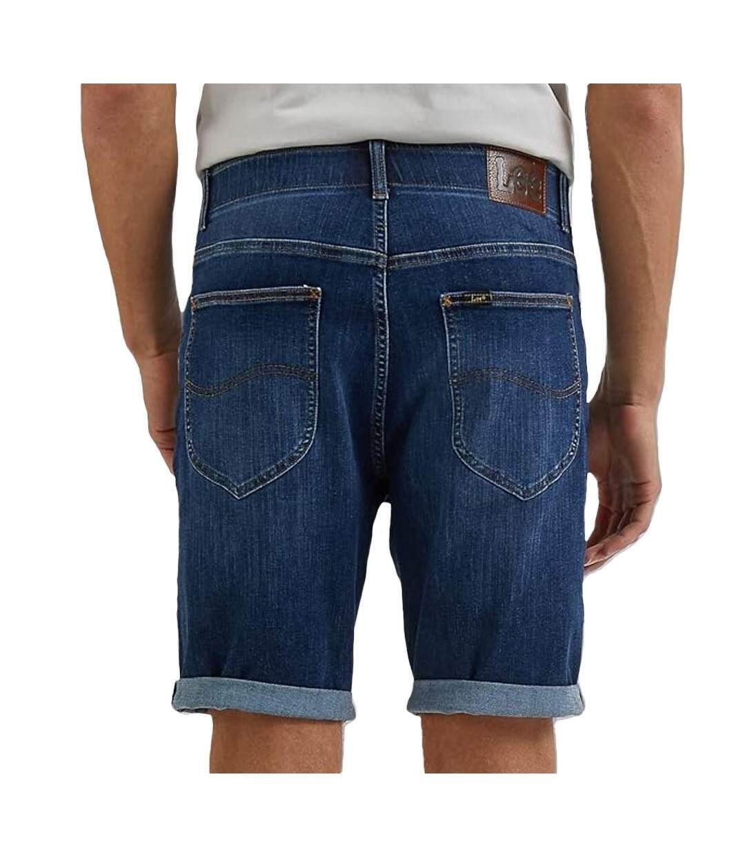 Short bleu homme lee short mvp mid wash-2