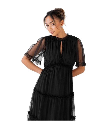 Robe Longue Femme Noir Anaya With Love
