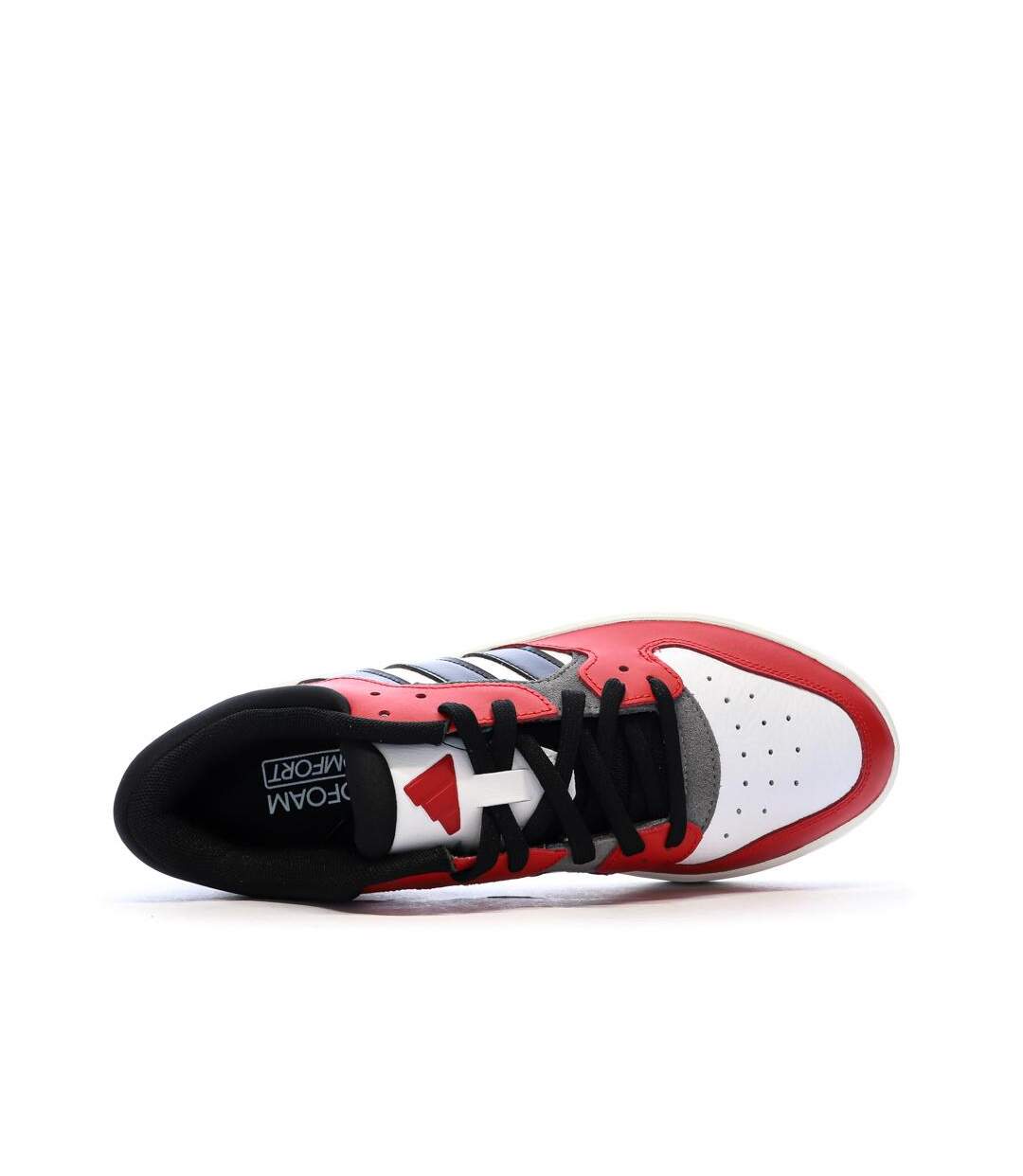Baskets blanc/rouge homme adidas court 24-4