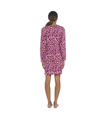 Follow That Dream Womens/Ladies Leopard Print Long Sleeved Nightie () - UTUT1647