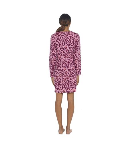 Follow That Dream Womens/Ladies Leopard Print Long Sleeved Nightie () - UTUT1647
