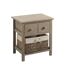 Commode en bois de peuplier Campana 3 tiroirs