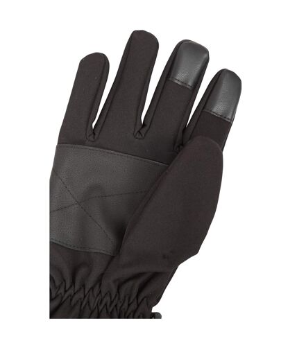 Mountain Warehouse Mens Windproof Water Repellent Winter Gloves (Black)