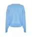 Sweat Motif/style Uni Femme Bleu Pastel Hugo-2