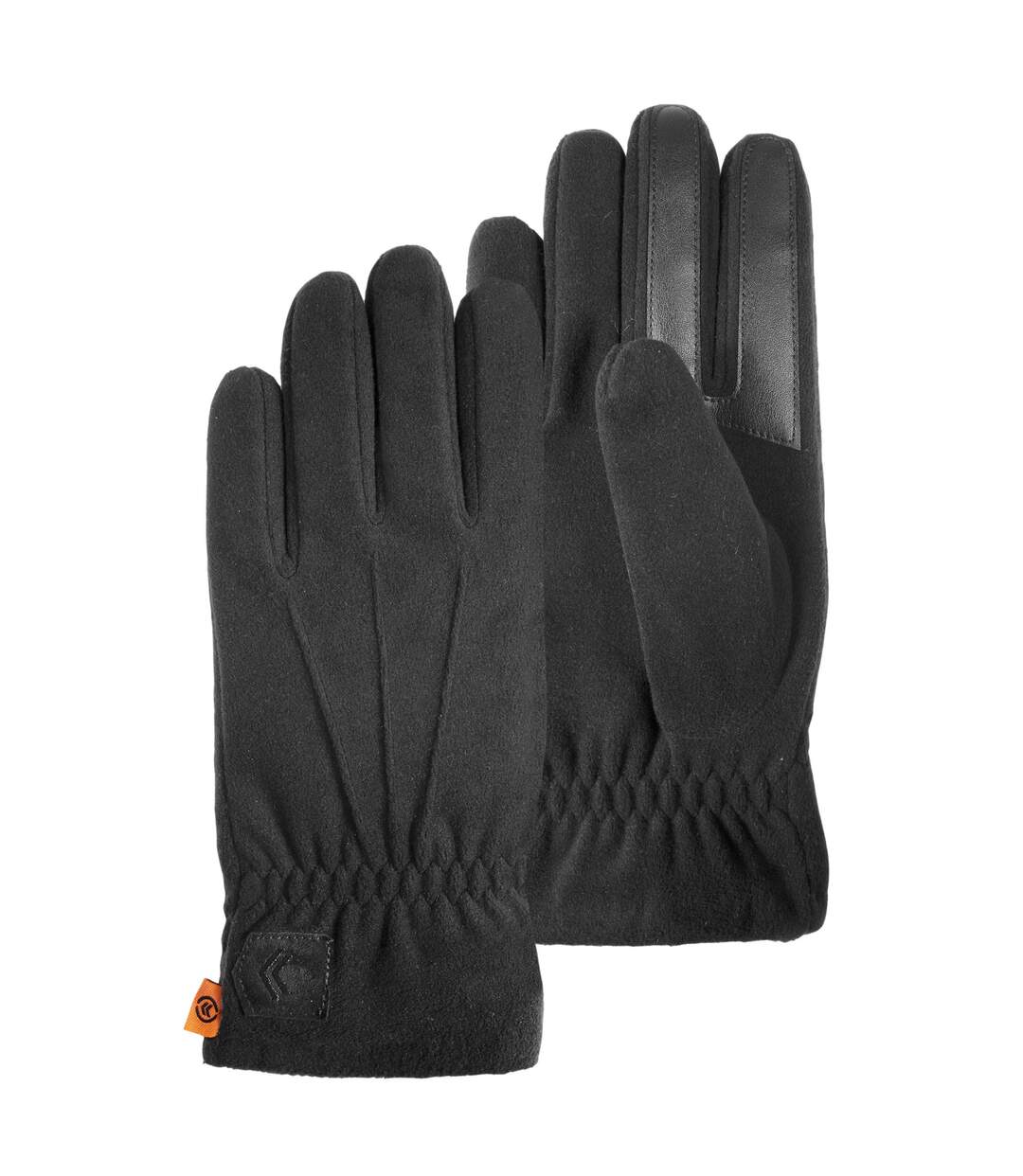 Isotoner Gants homme tactiles en polaire recyclée - doublure flexible