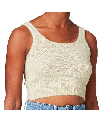 Top en maille Écru Femme Pieces Felipa - M