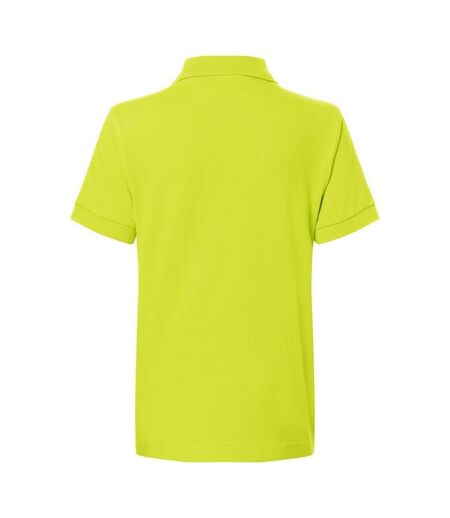Polo Classic Enfant Jaune Fluo James And Nicholson
