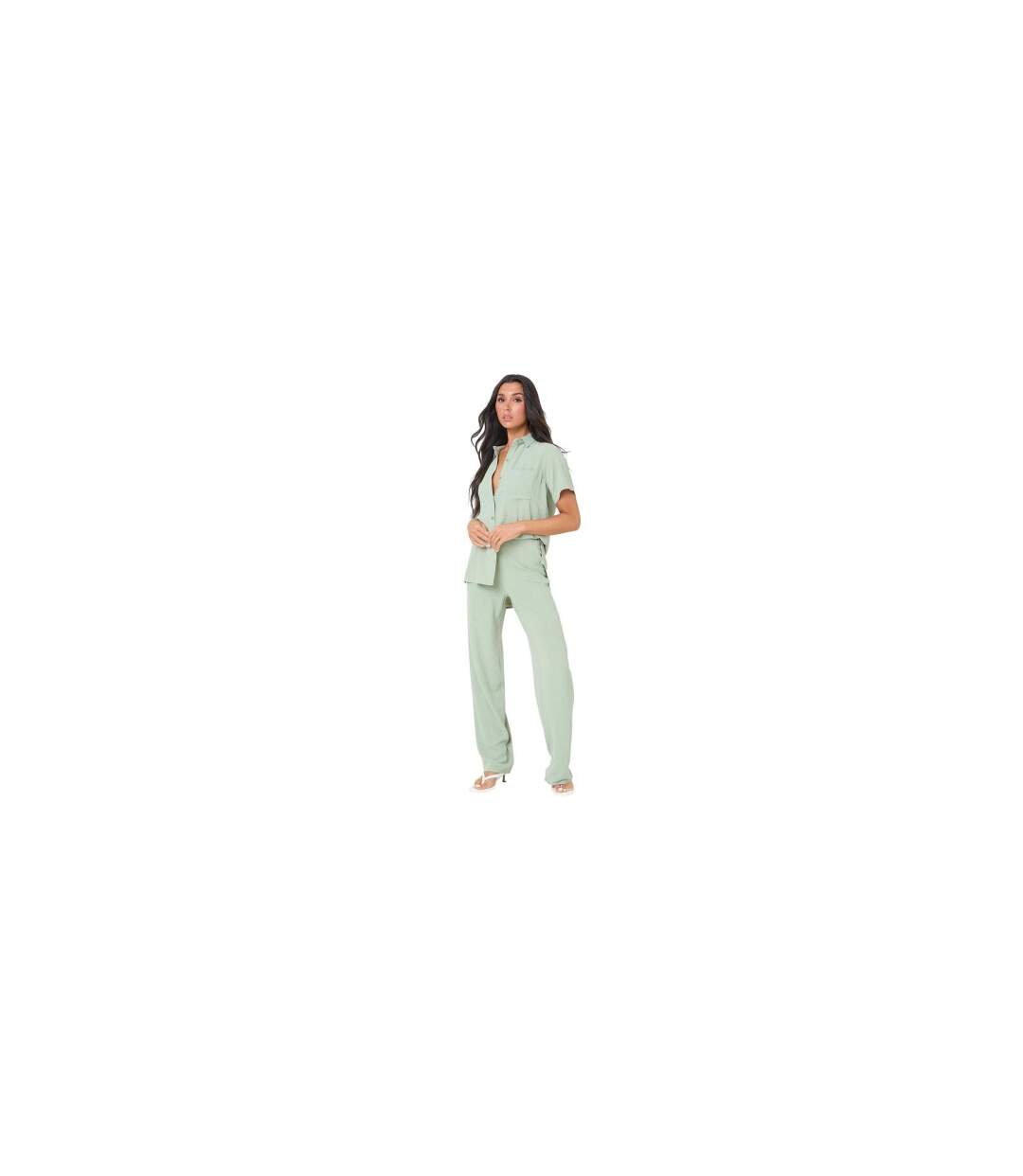 Pantalon Femme Vert De Gris I Saw It First-1