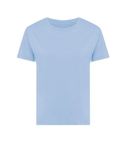 Womens/ladies yala recycled cotton lightweight t-shirt sky blue Iqoniq