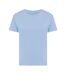 Womens/ladies yala recycled cotton lightweight t-shirt sky blue Iqoniq-1
