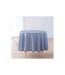 Nappe Ronde Antitache Imprimé Vichy 180cm Bleu-1