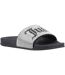 Womens/ladies donna diamante sliders silver Juicy Couture-1